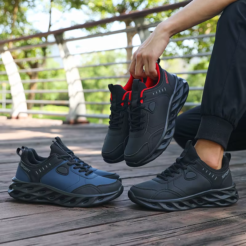 Baskets De sport décontractées noires pour hommes