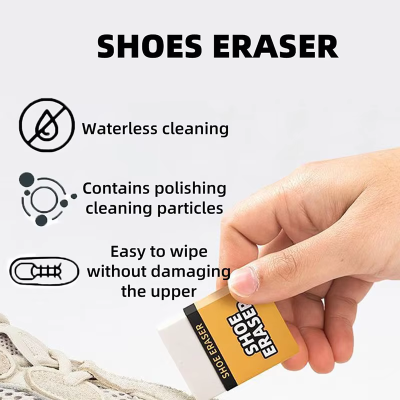 Gomme pour le nettoyage des chaussures