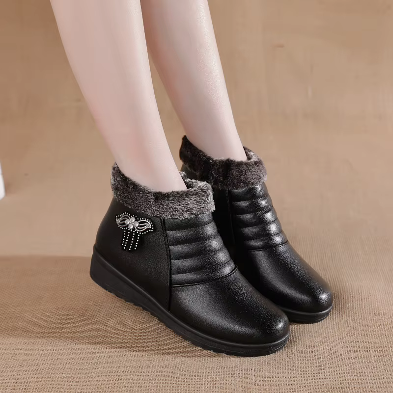 Chaussures d'hiver confortables doublées de polaire