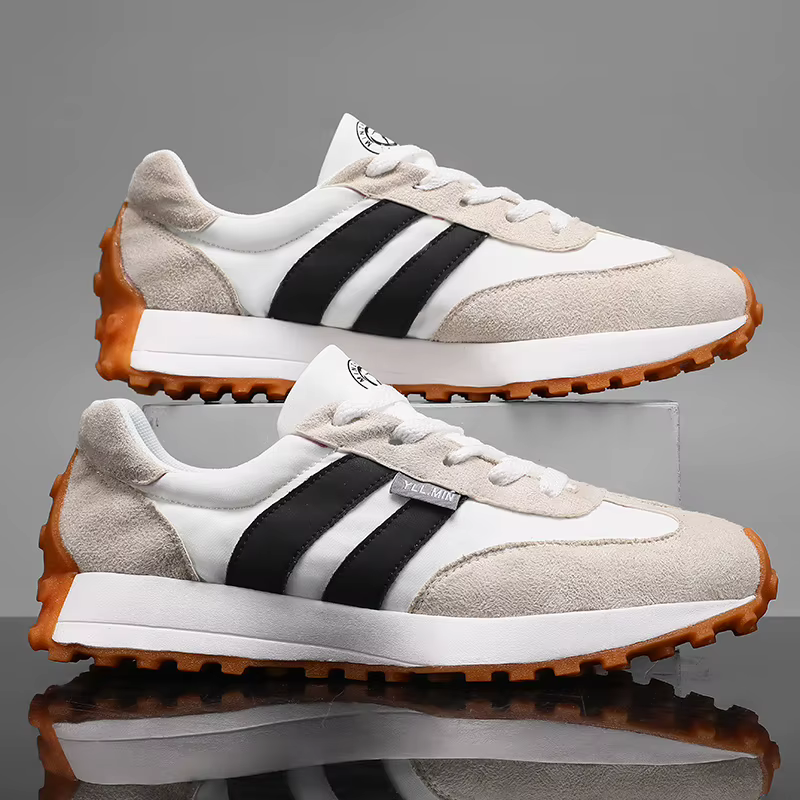 Nouvelles Chaussures Décontractées 2026 Printemps-Automne Respirantes Confortables Baskets Vintage Mode à Lacets Antidérapantes pour l'Extérieur