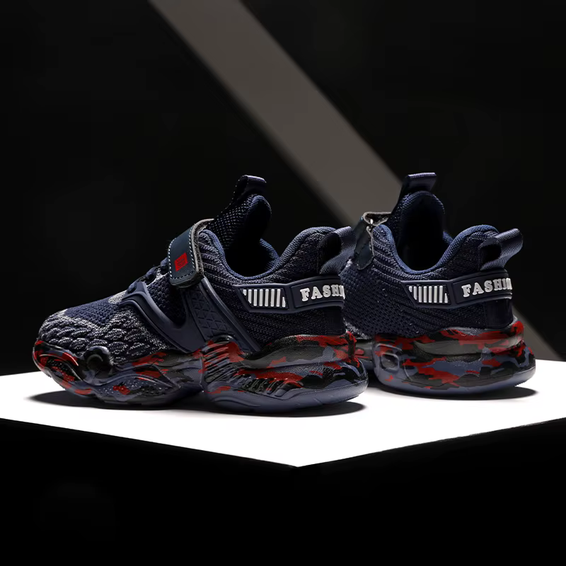 2025 nouveaux enfants chaussures garçon Sneaker tricot plate-forme respirant été école
