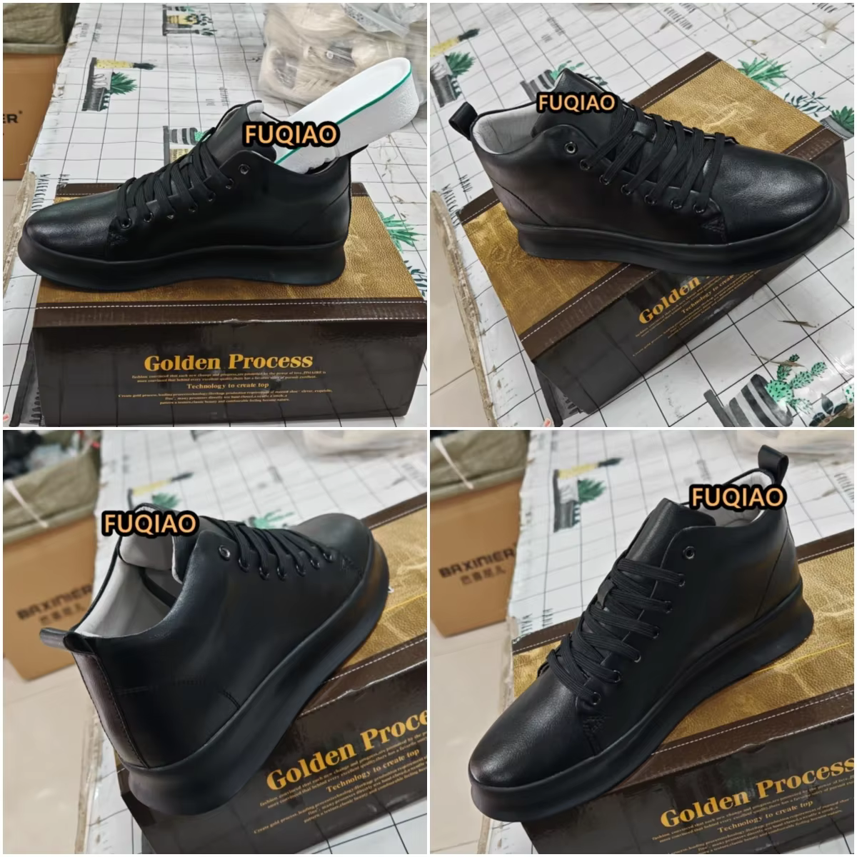 Hommes baskets hauteur augmenter chaussures
