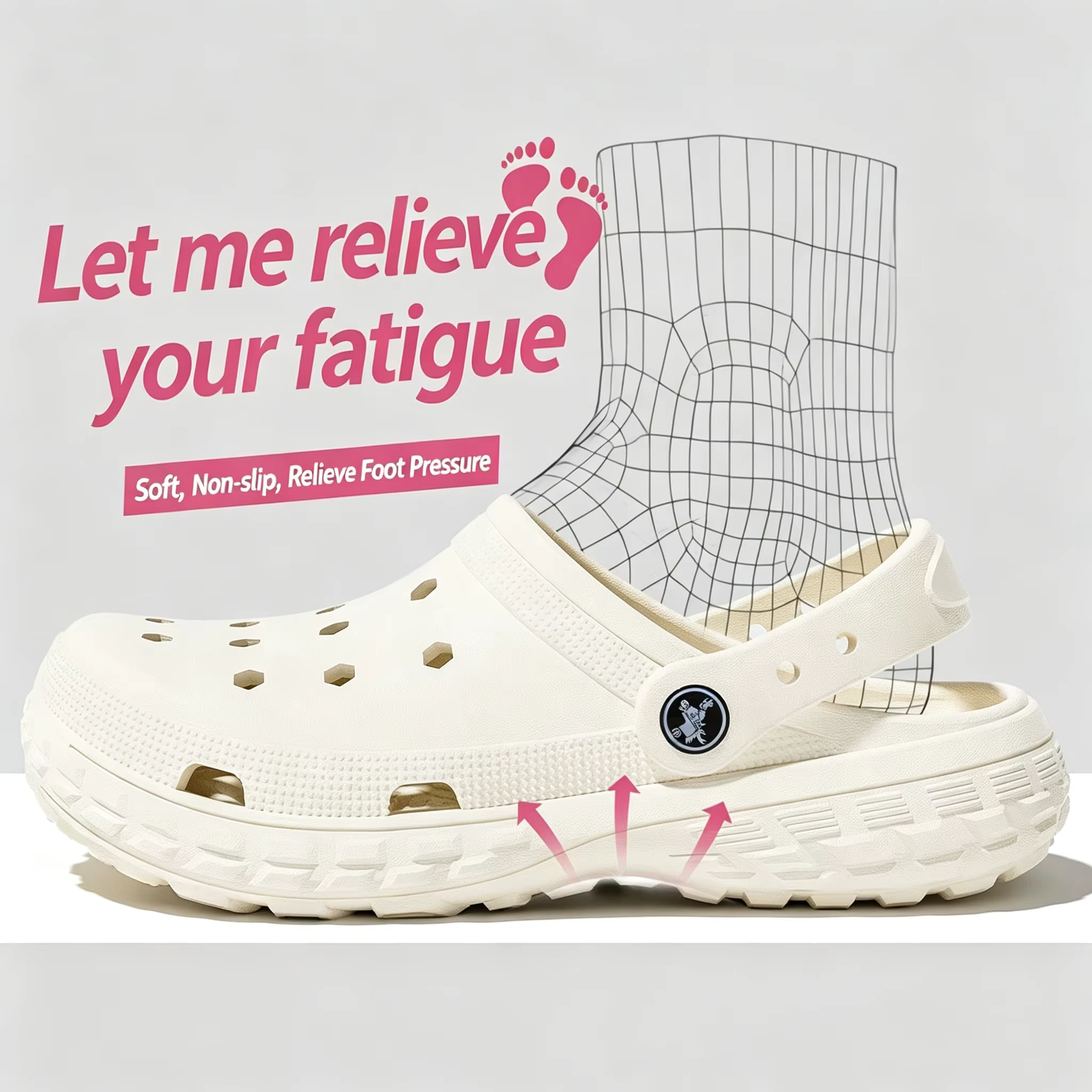 Chaussures perforées antidérapantes pour hommes