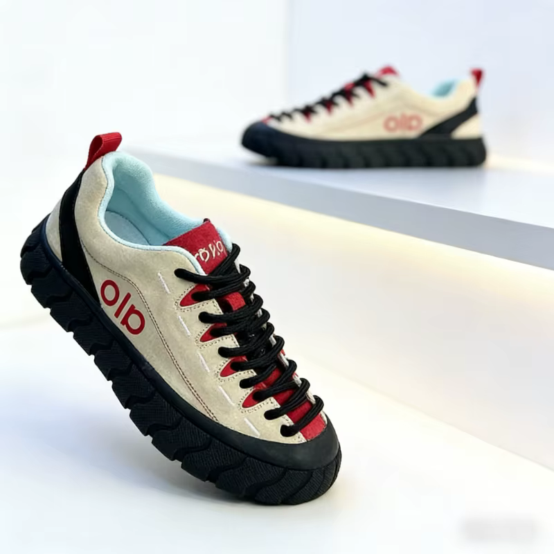 Baskets tendance en daim à plateforme pour hommes