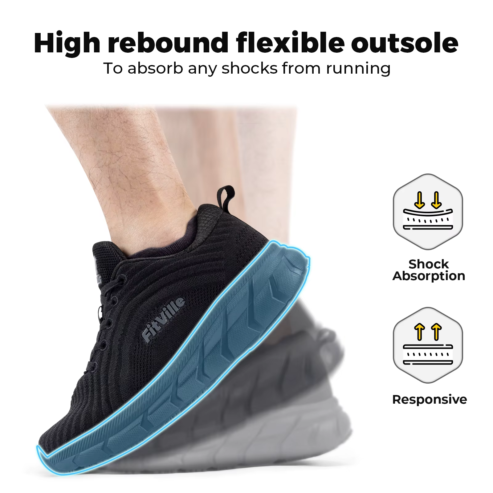 Chaussures à bout large pour hommes