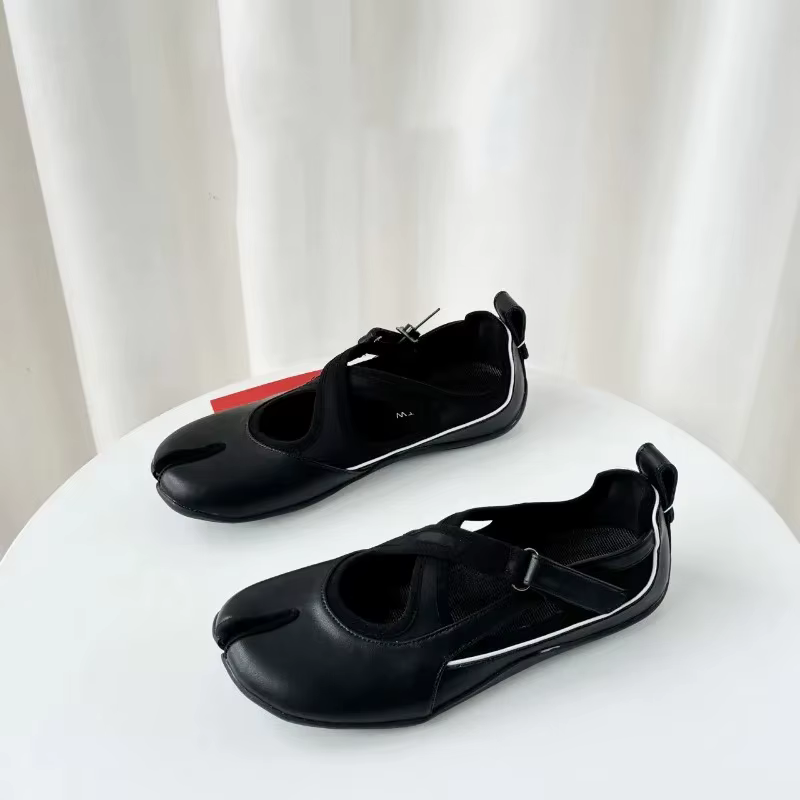 Chaussures plates décontractées Mary Jane à bout croisé pour femme