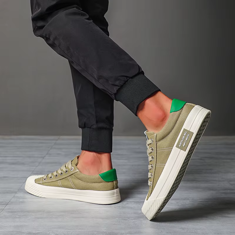 Chaussures Plates Légères Décontractées en Toile pour Homme