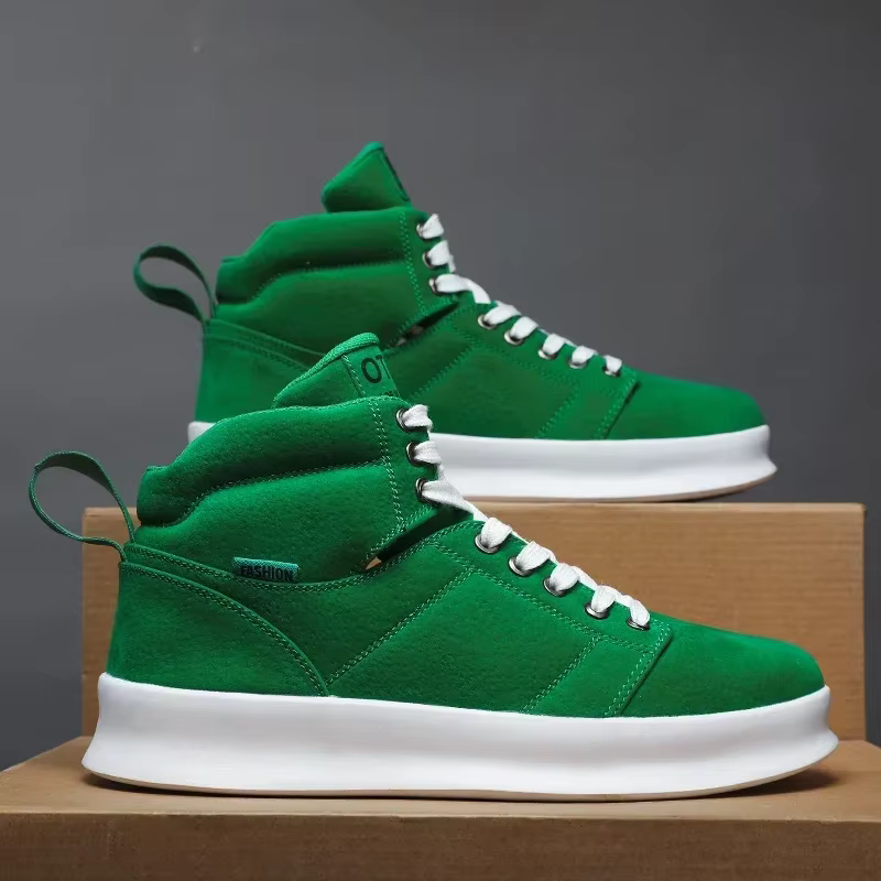 Baskets hommes plate-forme chaussures mode respirant fond épais course décontracté