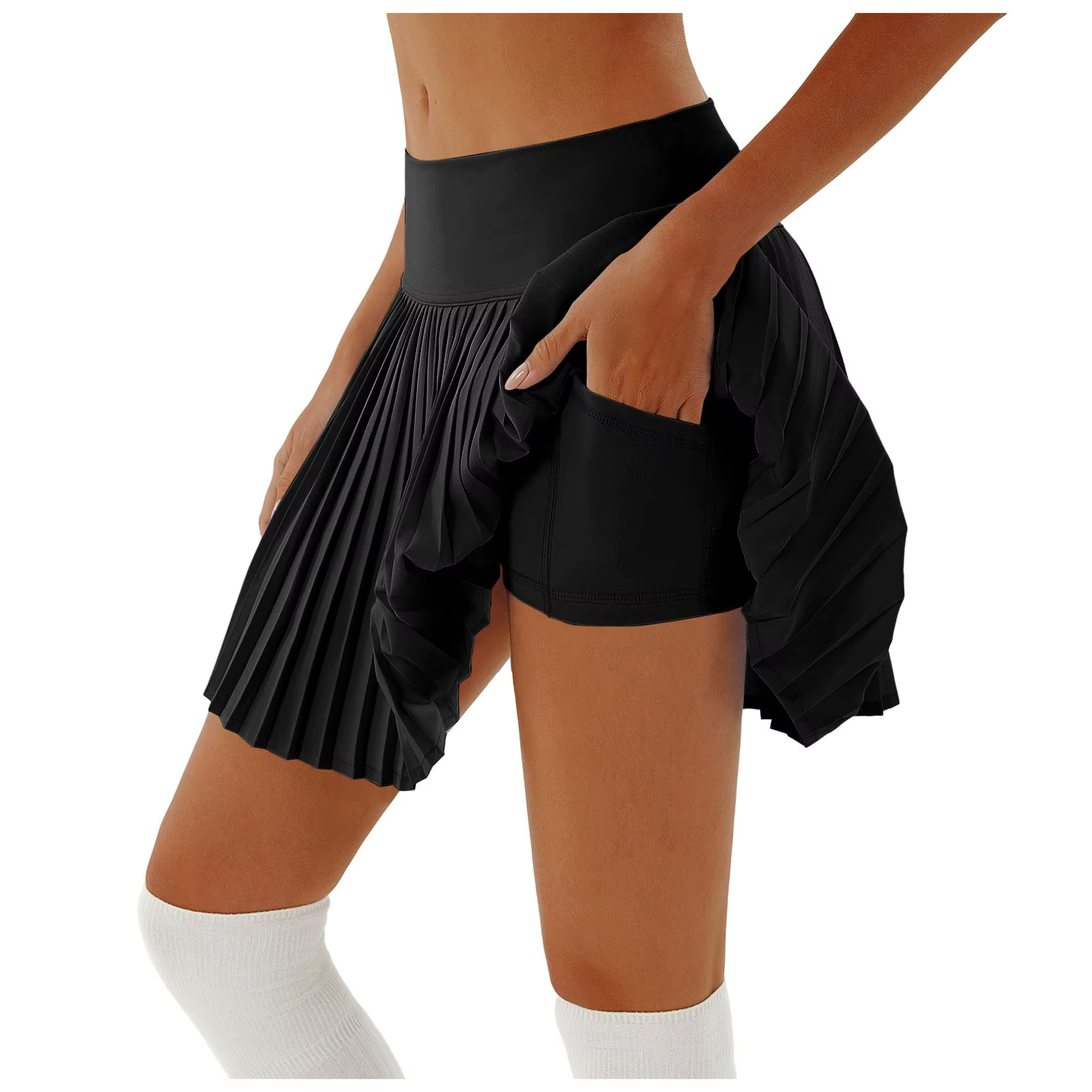 Jupe de Tennis pour femmes avec short taille haute jupes de sport plissées entraînement de gymnastique Fitness jupe de course Yoga Golf Skorts Faldas