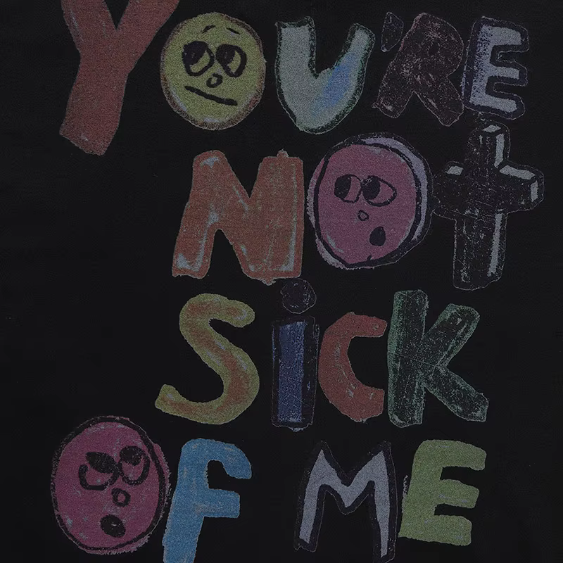 T-Shirt manches courtes en coton pour homme, surdimensionné, Hip Hop, Streetwear, peinture de lettres, cœur, arc-en-ciel, anges imprimés, Harajuku