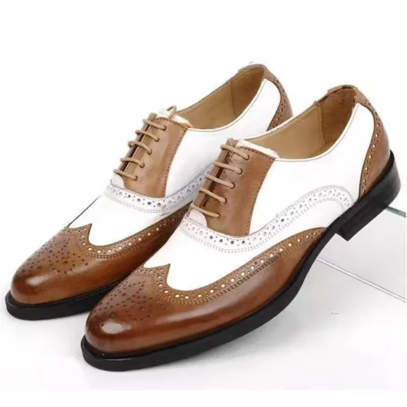 Couleurs mélangées hommes chaussures habillées rétro