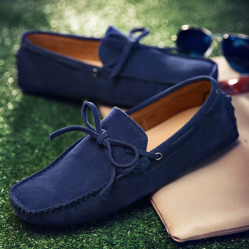 Chaussures en daim hommes taille 38-49 mocassins de luxe