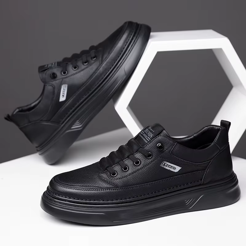Chaussures décontractées en cuir PU pour hommes