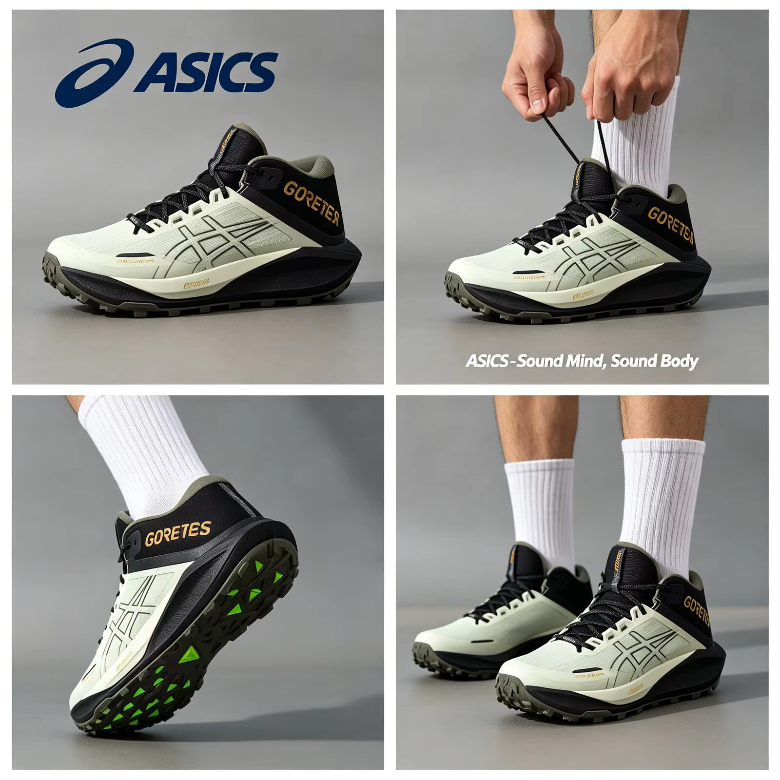 ASICS Gel-Trabuco Cross Country Fitness Training Cushion Chaussures de course pour hommes 1011C085-300