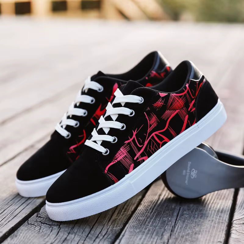 2025 nouveaux hommes toile chaussures mode originale