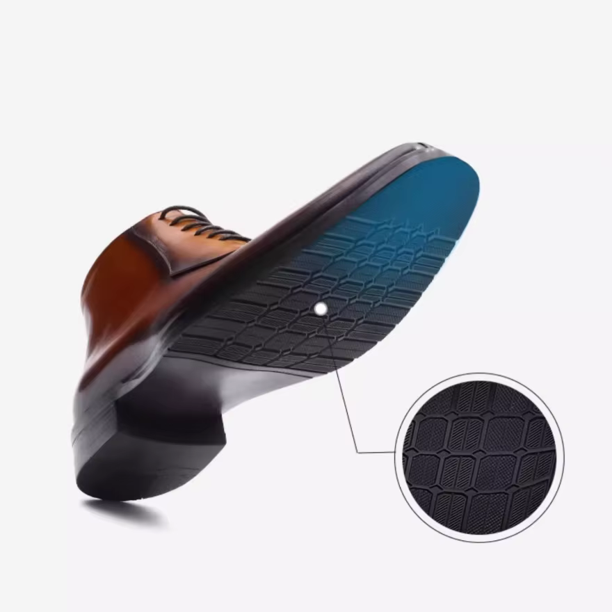Chaussures en cuir de veau anglais en cuir véritable