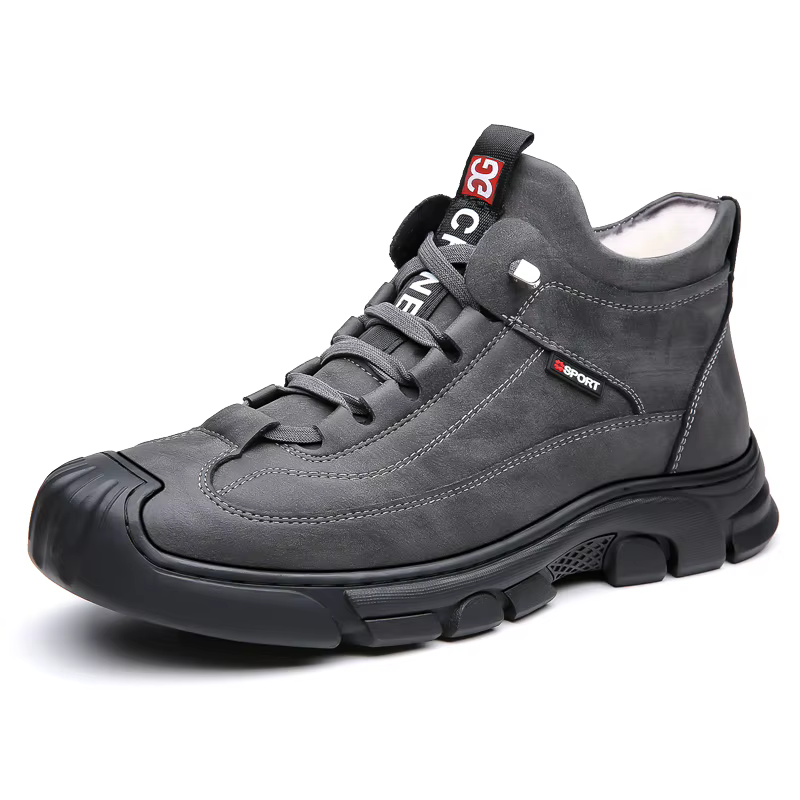 Bottes en cuir Pu hommes printemps chaussures hautes décontractées