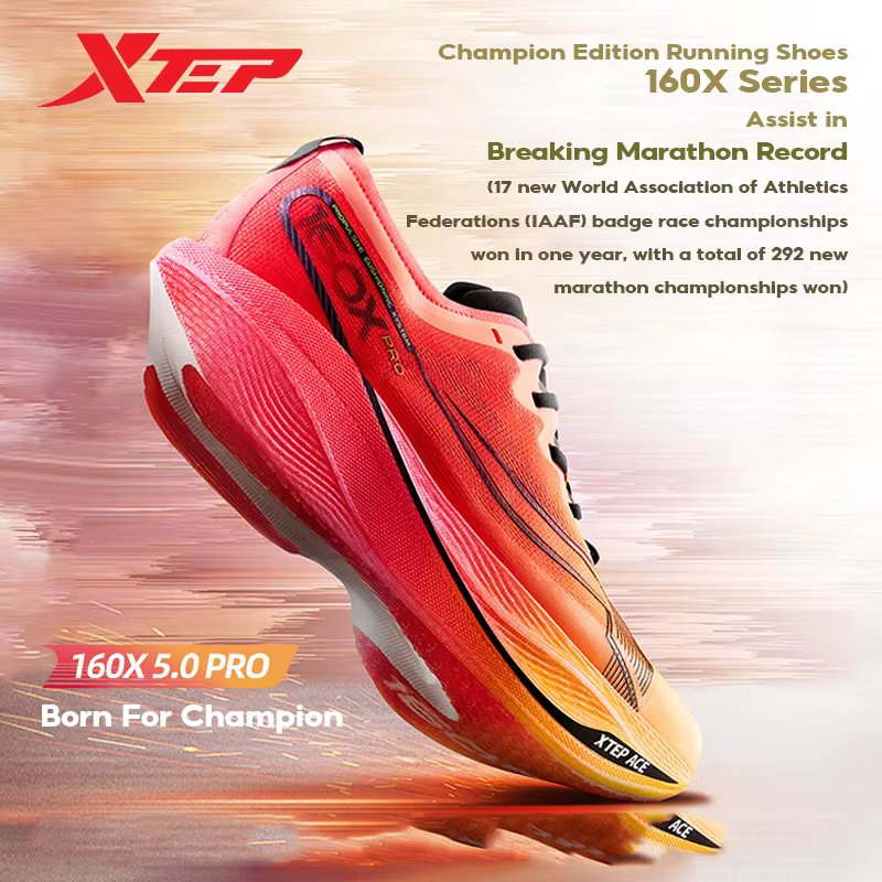 Xtep-Chaussures de course légères et durables pour homme