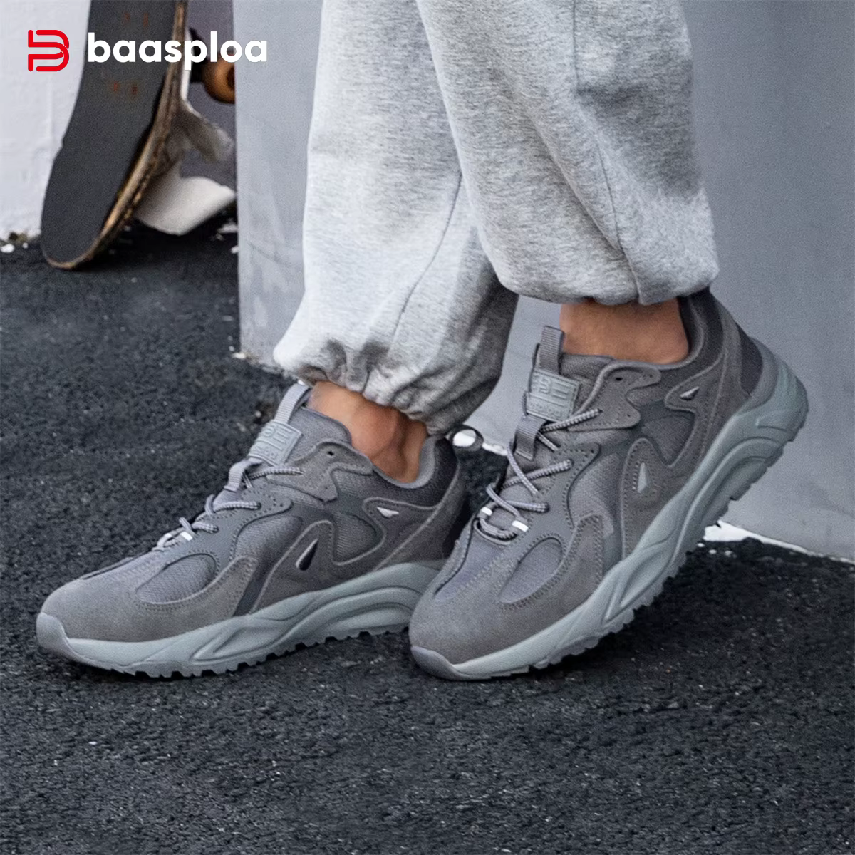 Baasploa – chaussures de marche en maille respirante pour hommes