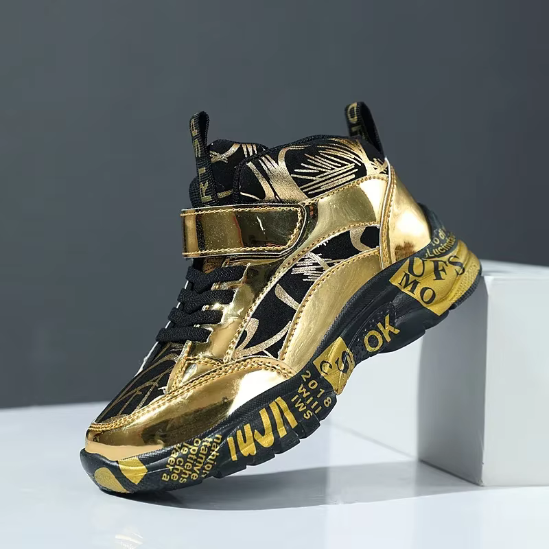 Nouveaux enfants baskets pour garçons en cuir chaussures de sport de course