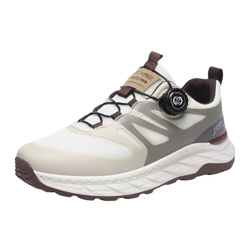 Chaussures de sport décontractées confortables avec bouton rotatif