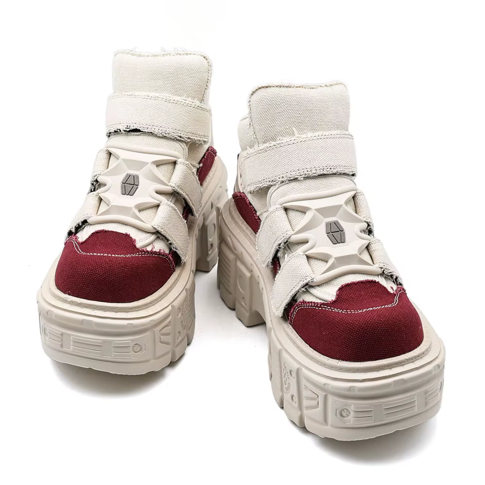 2026 gothique cheville Rock bottes nouveau Style Punk femmes chaussures à lacets talon hauteur 6CM plate-forme
