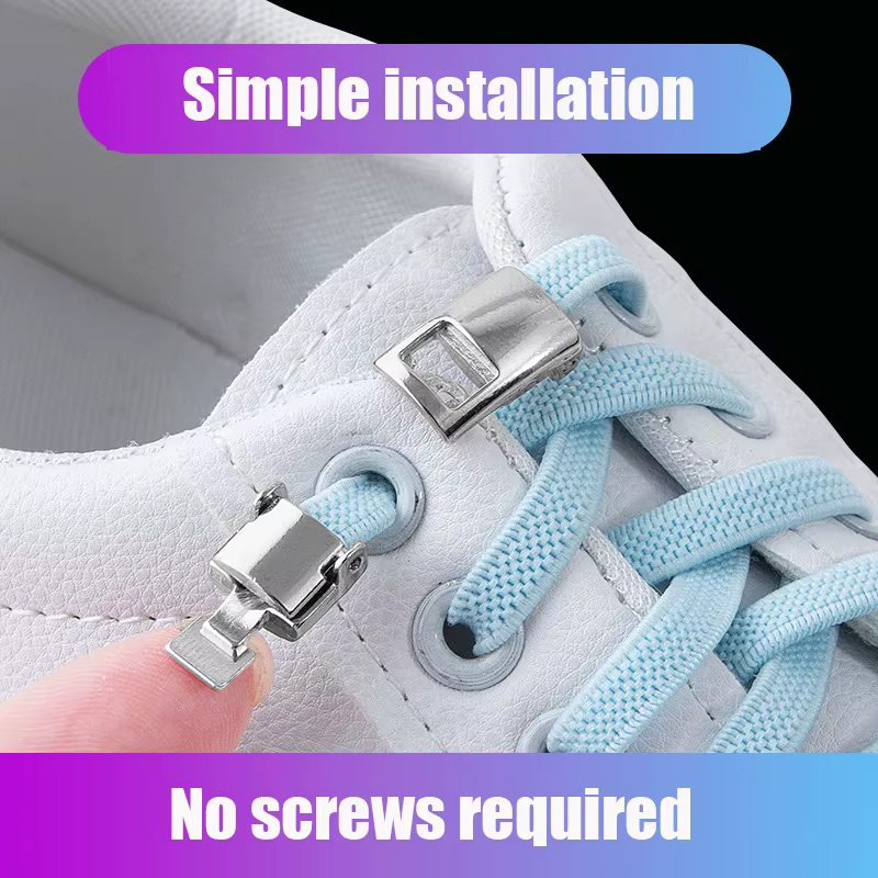 Lacets de Chaussures artificiel astiques Croisés pour Enfants et Adultes