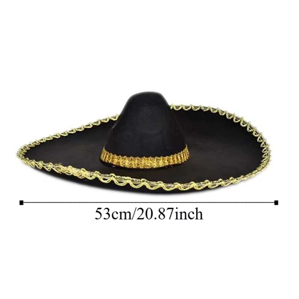 Chapeau Sombrero de Style ethnique, grand chapeau de soleil respirant, chapeau du mexique à bord roulé, casquettes mexicaines pour hommes et femmes
