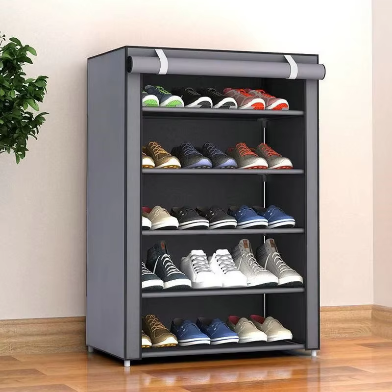 Étagère à chaussures simple avec rangement anti-poussière
