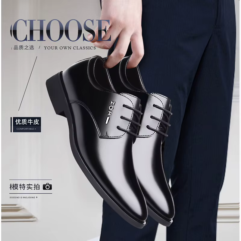 Nouvelles chaussures en cuir pour hommes