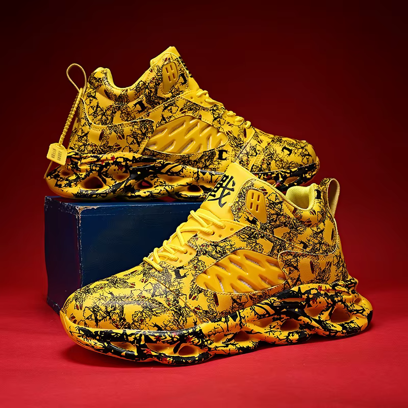 QZHSMY chaussures haut de gamme Graffiti hommes