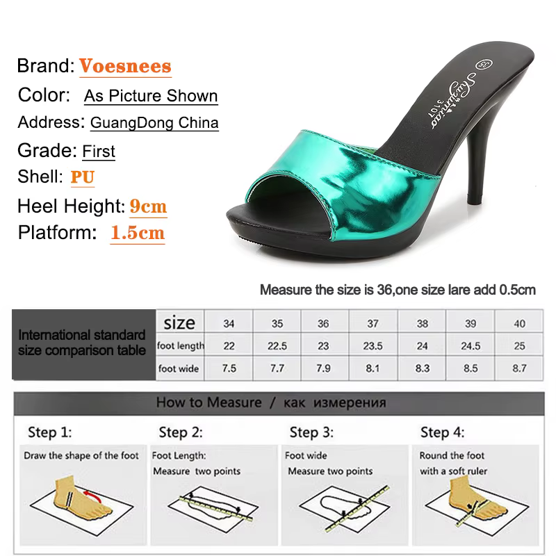 Slide Sexy Slip Woman Shoe