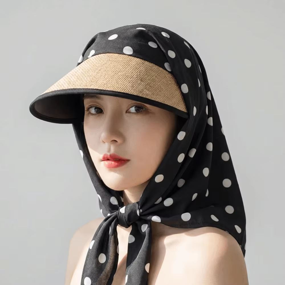 Casquette de baseball style coréen Y2K hip-hop avec foulard intégré