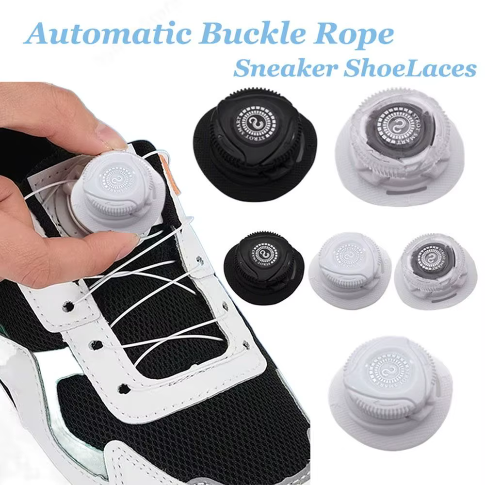 1 Paire de Lacets Automatiques Pivotants à Boucle Rotative pour Baskets