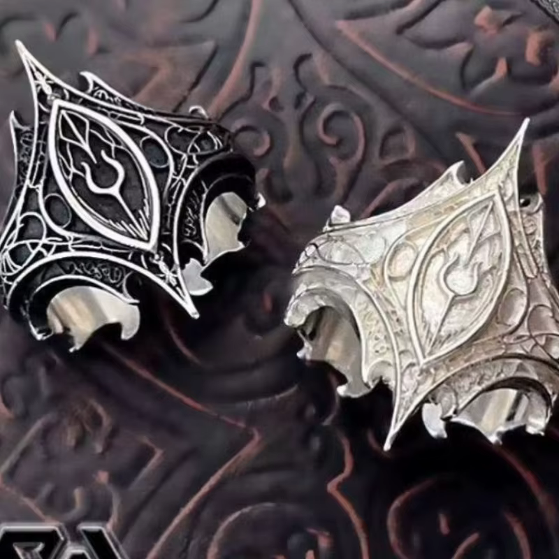 Bague ouverte de Style gothique pour hommes et femmes, motif irrégulier Vintage personnalisé, bijoux, accessoires de fête, cadeau