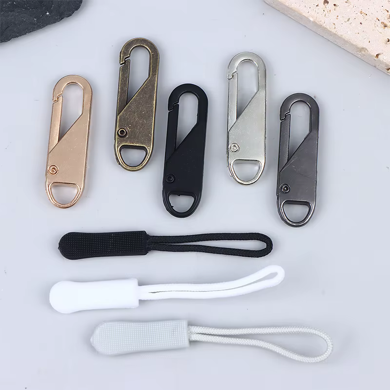 Accessoires pour sacs et vestes : 5/10/20 pièces d'extenseurs de cordon de fermeture éclair ; tirettes métalliques