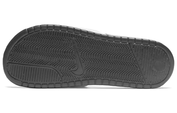 Nike Benassi JDI OG JDI Mismatch Belles et polyvalentes pantoufles à une seule pièce pour hommes et femmes noir et blanc -818736-011