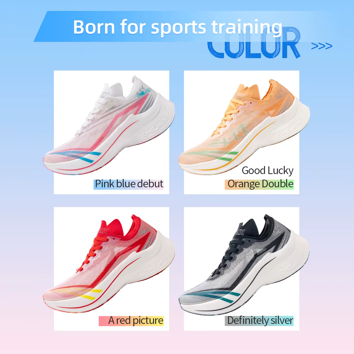 ONEMIX ivoire blanc chaussures de course pour hommes grosses baskets Marathon formateurs