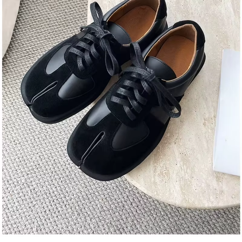 Tabi chaussures pour hommes femmes en cuir véritable