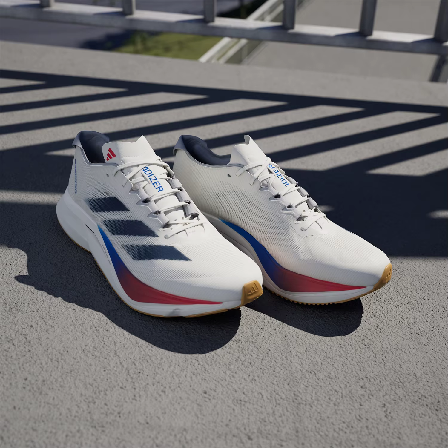 Adidas véritable Adizero Boston 12 chaussures de course à rebond pour hommes JI4476
