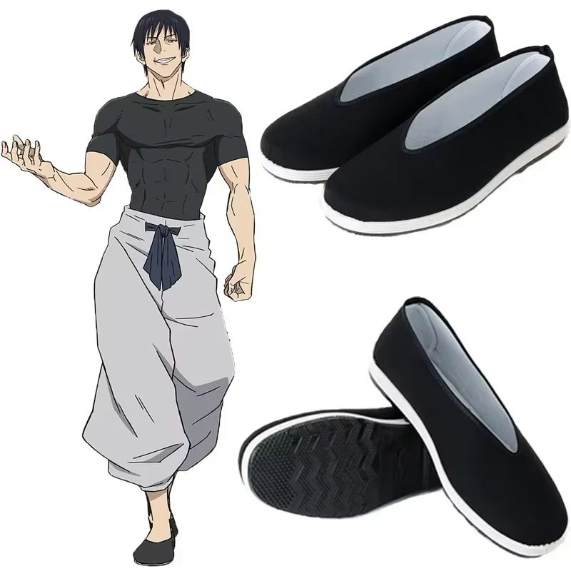 Jeu Jujutsu Kaisen Toji Fushiguro Cosplay chaussures pour hommes femmes kung fu