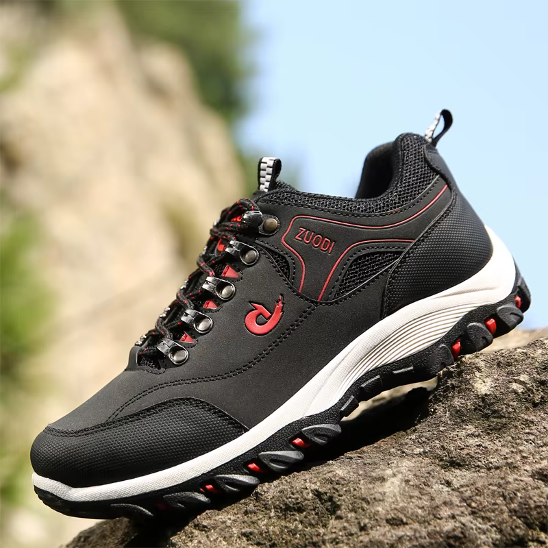 Chaussures de randonnée imperméables en cuir PU pour hommes