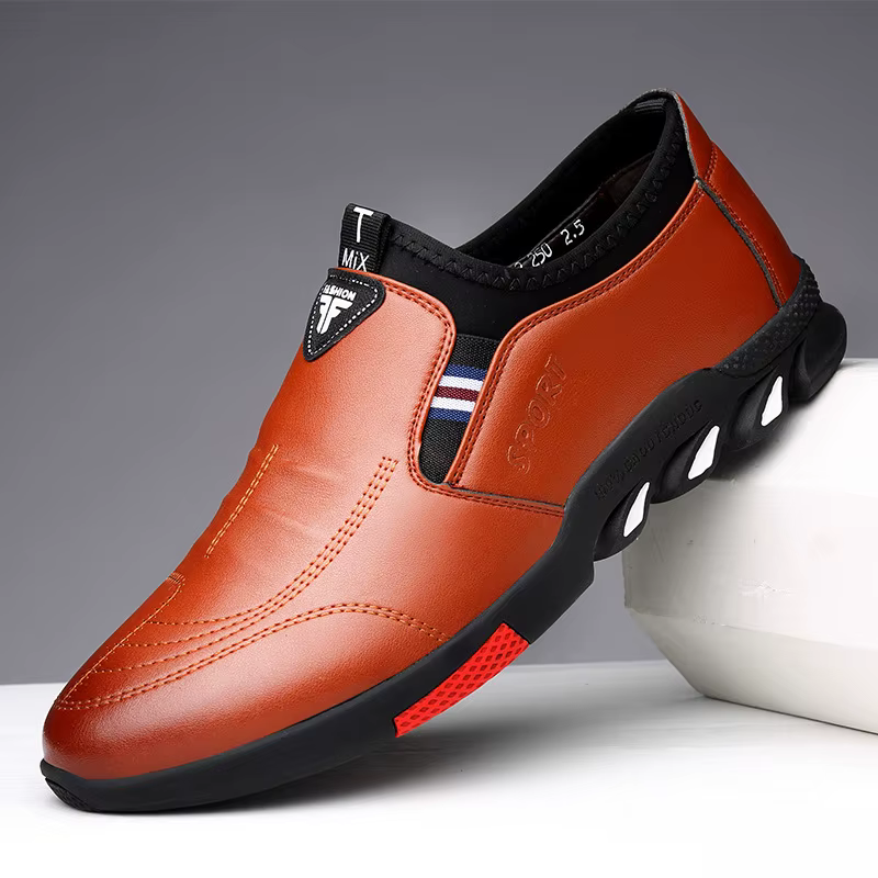 Chaussures en cuir à l'offre elles souples pour hommes