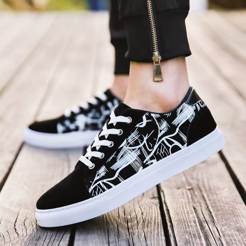 2025 nouveaux hommes toile chaussures mode originale