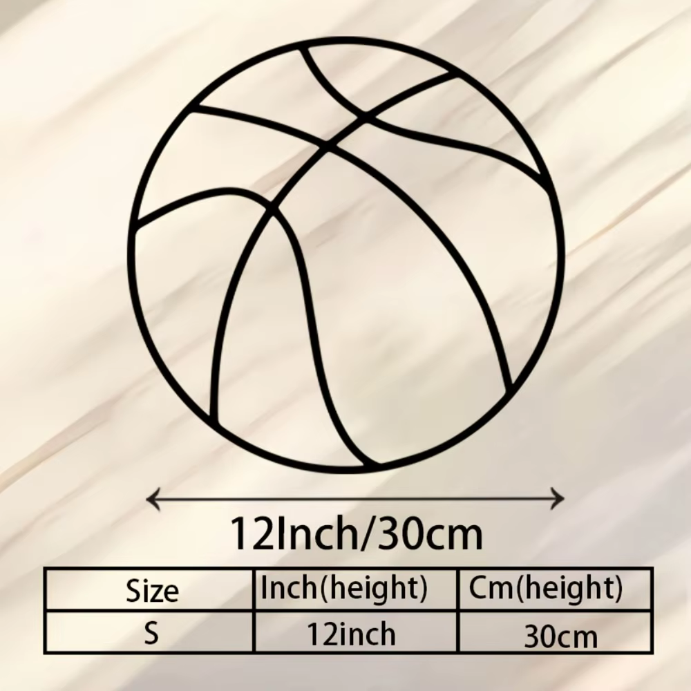 Décoration murale vintage en métal de style basket-ball, résistante aux intempéries, idéale pour la maison, cadeau parfait pour les fans de sport