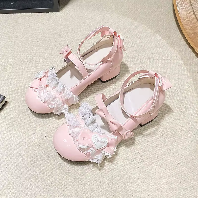 Chaussures en cuir Palace en dentelle