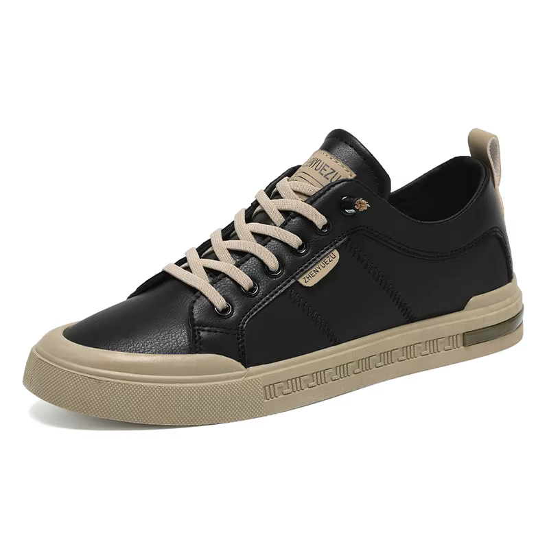 Baskets basses en cuir pour hommes