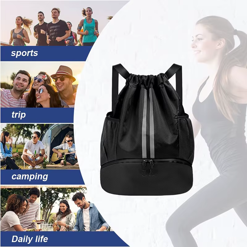 Sac à chaussures de football imperméable avec cordon de serrage