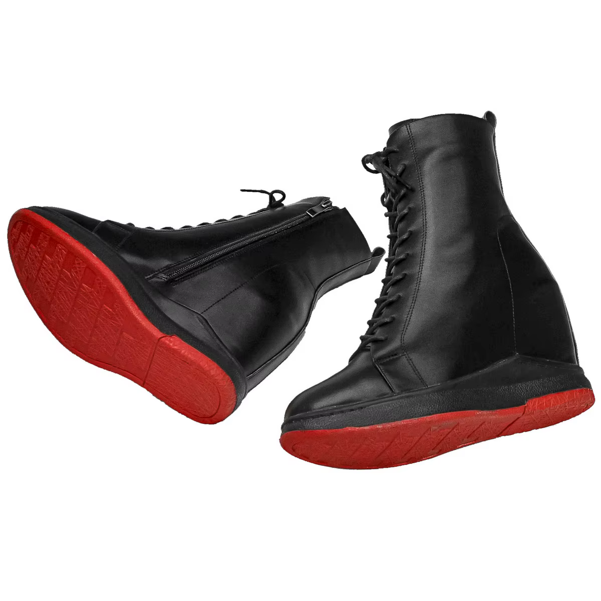 Bottes de neige en cuir véritable pour femme