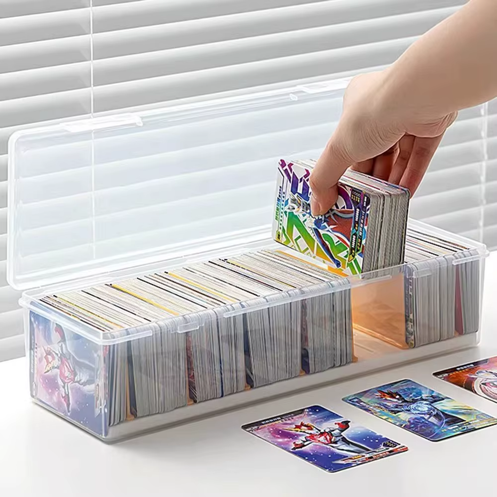Boîte de rangement de cartes avec panneaux de séparation